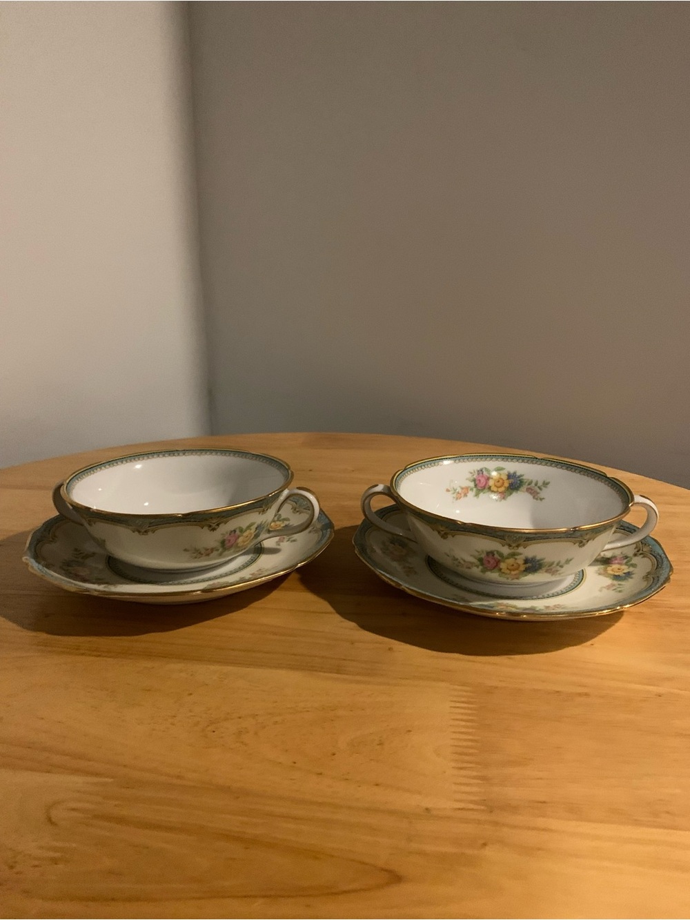 Two Noritake Rhutland Two Handle Soup / Coffee Cup